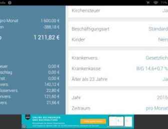 Finanz-App Bruno 2015 Brutto Netto Rechner im Kurztest