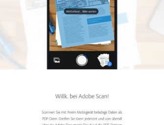 Mobile Scan-App Adobe Scan im Kurztest