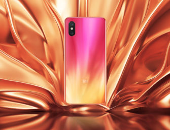 Mittelklasse-Smartphone Xiaomi Mi 8 Pro in Sunset Gold