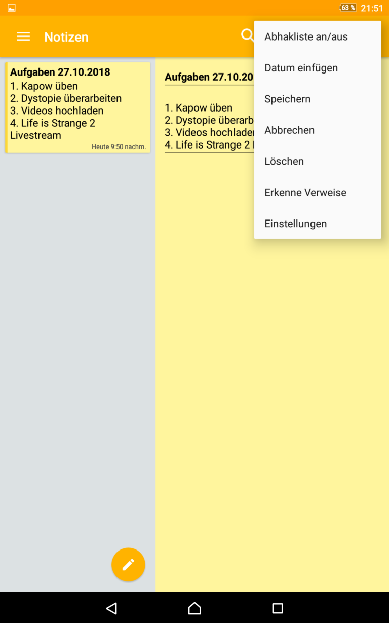 Notiz-App Denkzettel im Kurztest - Android News