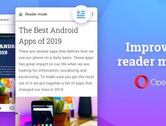 Browser Opera 56 bietet neue Leseansicht unter Android OS