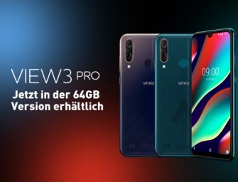 Kamera-Smartphone Wiko View3 Pro erschienen